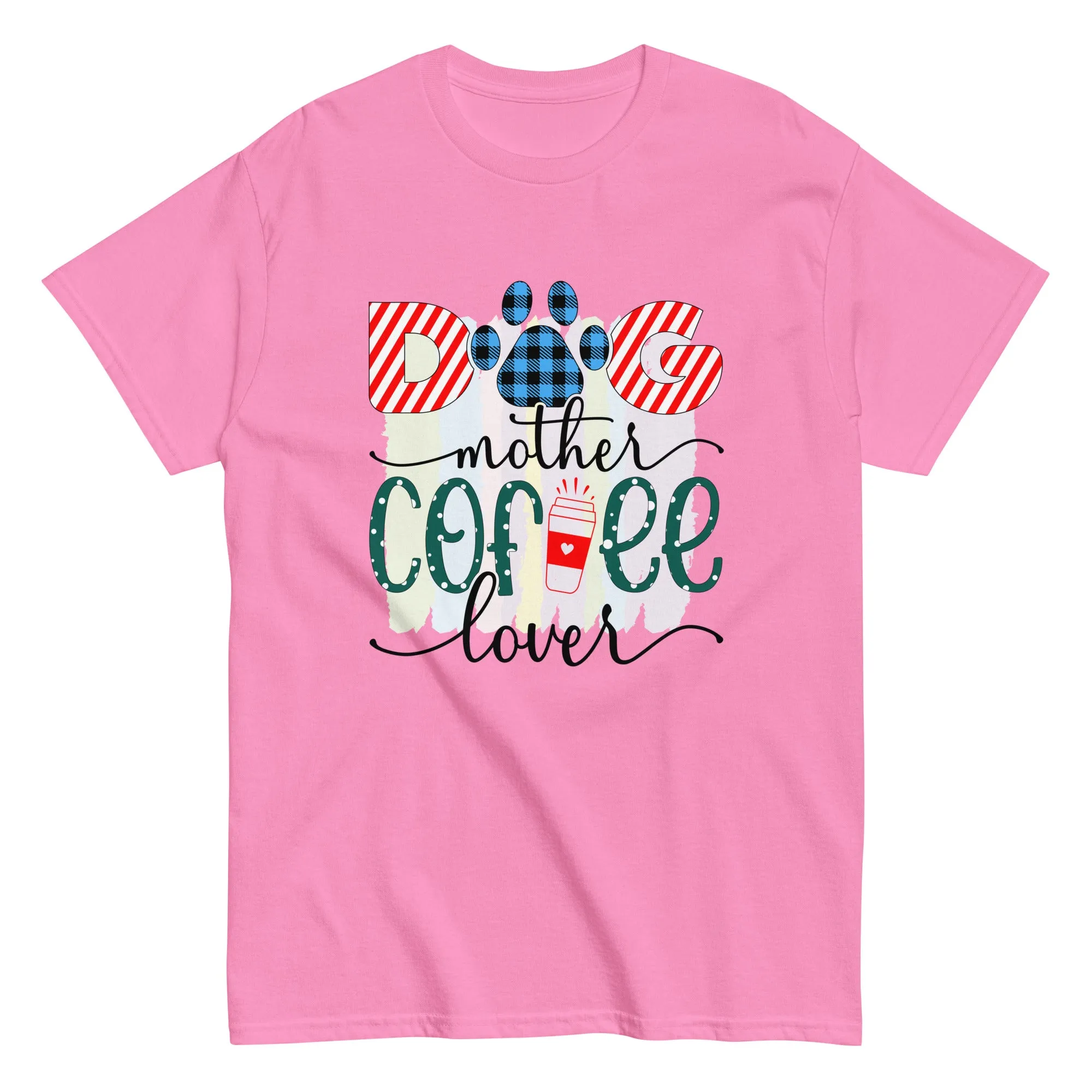 Unisex Classic Gildan 5000 T-Shirt Dog Mother Coffee Lover