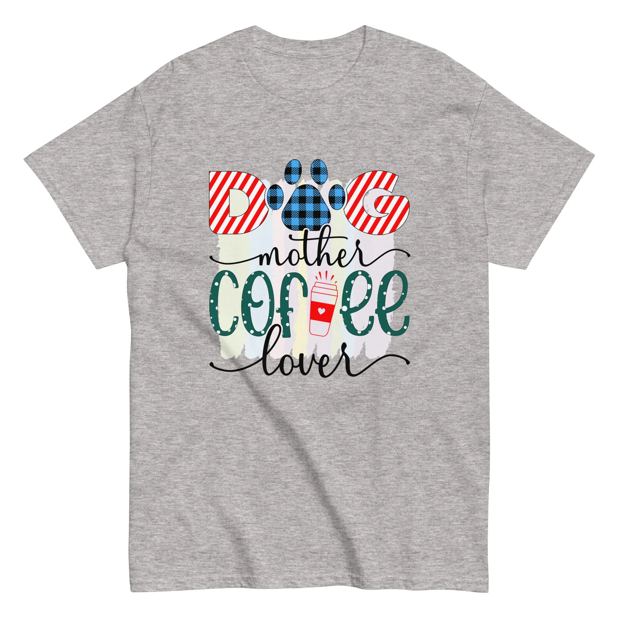 Unisex Classic Gildan 5000 T-Shirt Dog Mother Coffee Lover