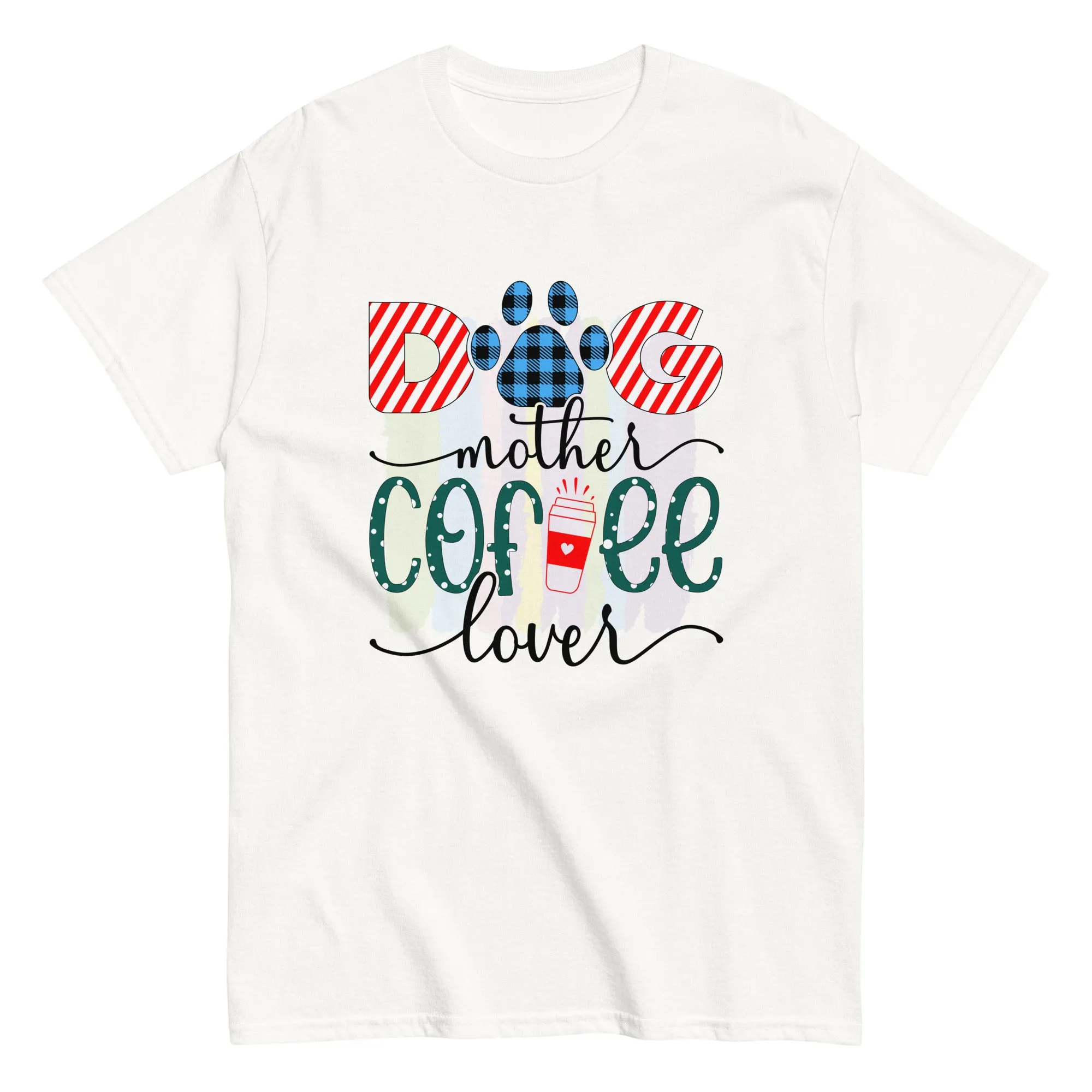 Unisex Classic Gildan 5000 T-Shirt Dog Mother Coffee Lover