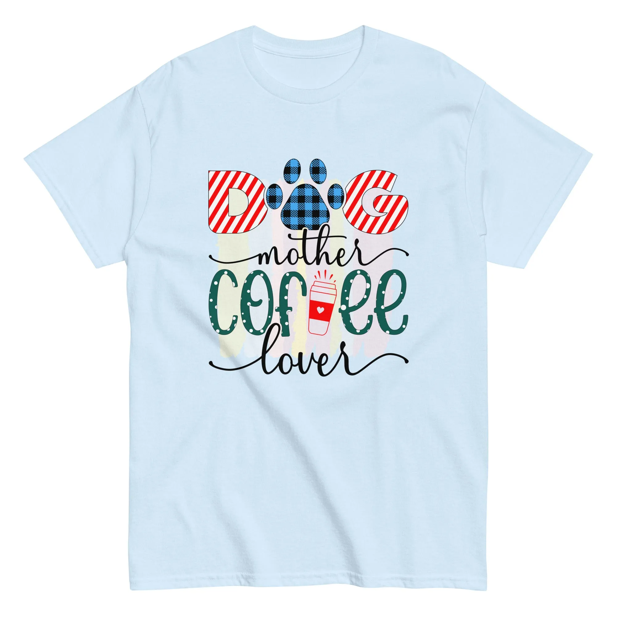 Unisex Classic Gildan 5000 T-Shirt Dog Mother Coffee Lover