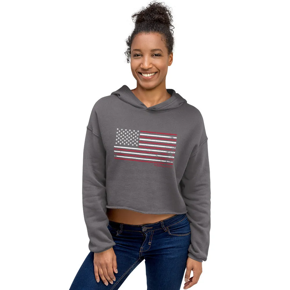 VBAmerica Ball Stars Crop Hoodie
