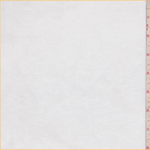 White Linen Slub Shirting Fabric