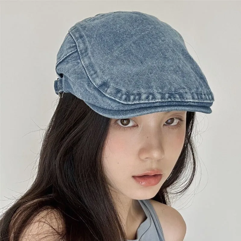 Wholesale Retro Versatile Denim Adjustable Front Hat