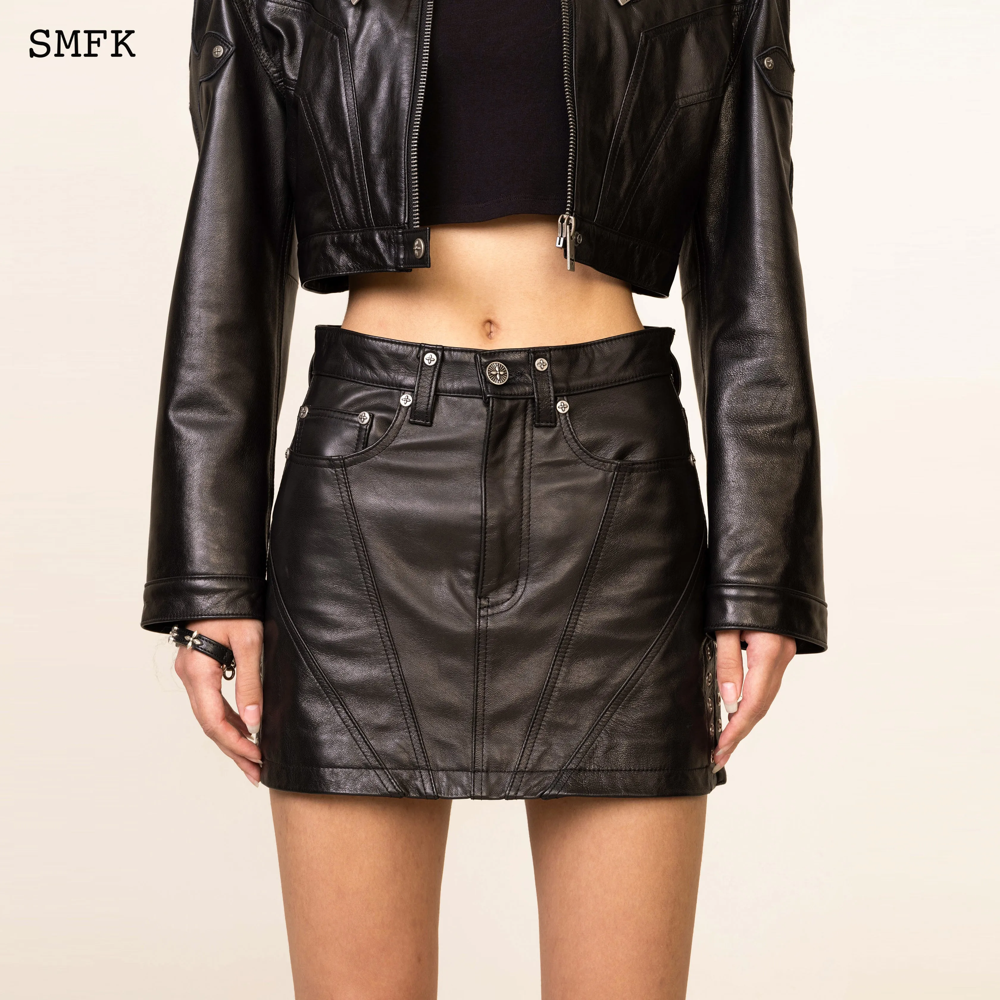 WildWorld Rock Suede Mid-Waist Mini Skirt