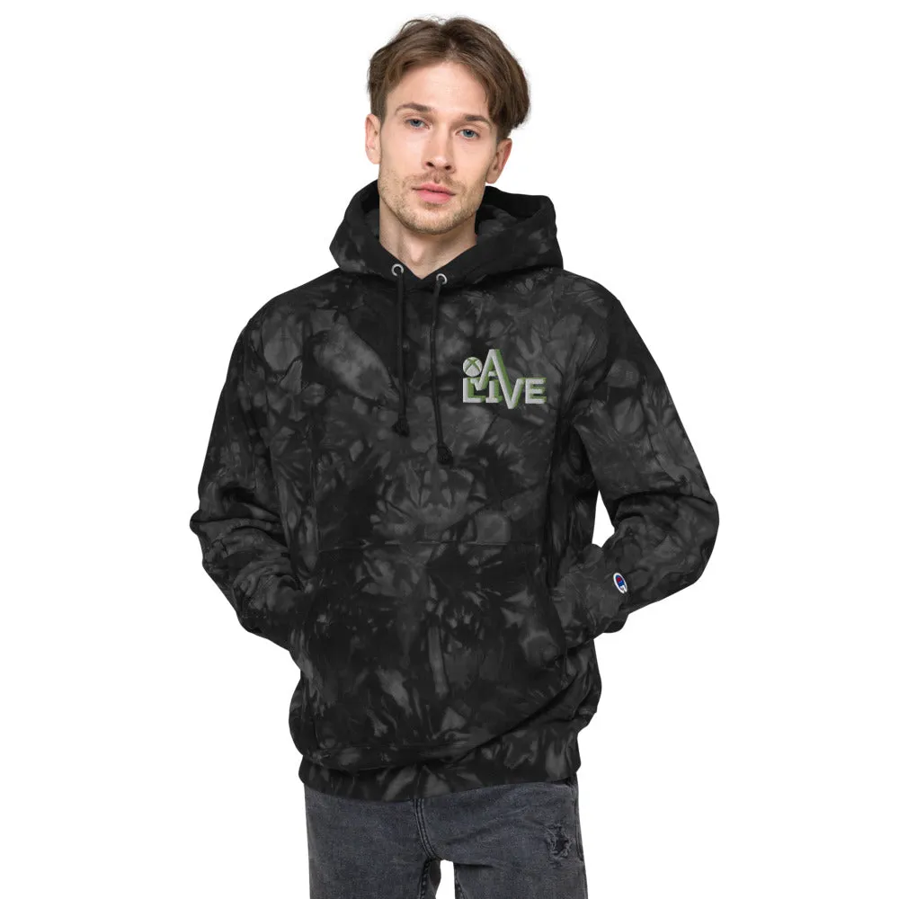 Xbox_Alive Unisex Champion tie-dye hoodie